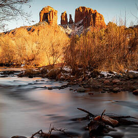 Sunset At Cathedral Rock by Cathy Franklin
