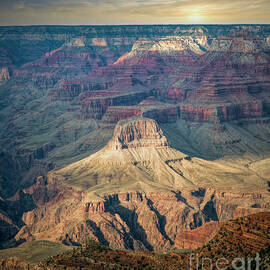 Sunset Grand Canyon Arizona USA  by Chuck Kuhn