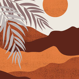 Sunset in an orange desert by Cool And Vibrant