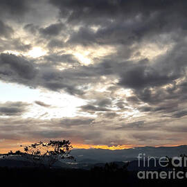 Sunset in the Mountains - Colombia - South America by Miriam Danar