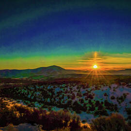 Sunset in the sage by Jeff Swan