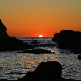 Sunset Lone Ranch beach Brookings Oregon by Jeff Swan