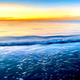 Sunset Meets The Ocean by Gayle Price Thomas