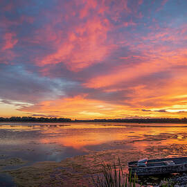 Sunset on Long Pond by Mark Papke
