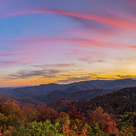Sunset On The Blue Ridge Parkway by Mark Papke