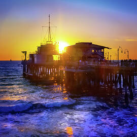 Sunset On The Pier by Jerry Cowart