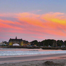 Sunset Over Coast Guard House by John Sansone