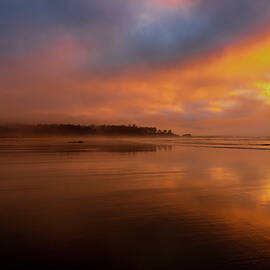 Sunset over Coose Bay Oregon