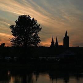 Sunset over Truro Cathedral, Cornwall by Trevor Wisker