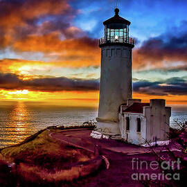 Sunset Reflections At Noth Head by Robert Bales