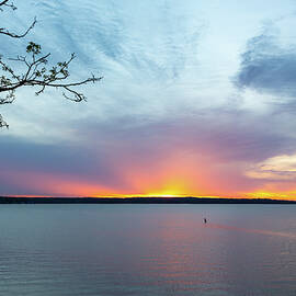 Sunset - Thurmond Lake - Clarks Hill SC - 1  by John Kirkland