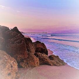 Sunset Walks on the Beach 2 by John Anderson