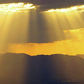 Sunshine From Gunsight Pass Panorama by Douglas Taylor