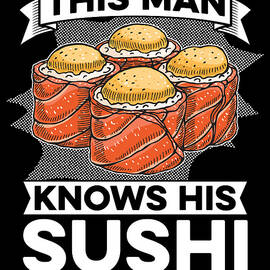 Sushi Japanese - Asian Food Rolls Sushi by Crazy Squirrel