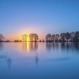 Swan Lake Sunrise  by Chris Smith