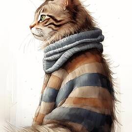 Sweater Maine Coon by Mindy Sommers