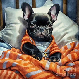 Sweet Little French Bulldog Puppy by Maria Angelica Maira