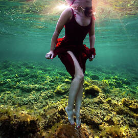 Sweet Red Mermaid by Gemma Silvestre