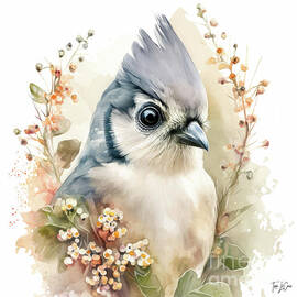 Sweet Tufted Titmouse by Tina LeCour