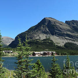 Swiftcurrent Lake and Many Glacier Hotel by Christiane Schulze Art And Photography