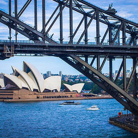 Sydney Harbour Bridge and Opera House by Stephen Jolly