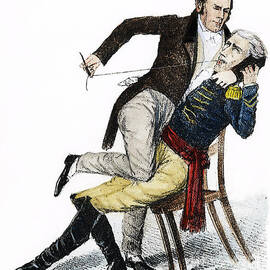Symptoms of a Locked Jaw - Plain Sewing Done, c1834 by GRANGER Historical Picture Archive