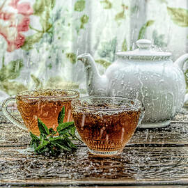 Tea in the Rain by Sharon Popek