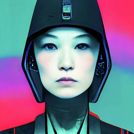 Technopunk Japonisme Portrait 01 by Matthias Hauser