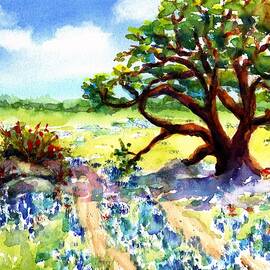 Texas Spring by Carlin Blahnik CarlinArtWatercolor