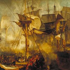 The Battle of Trafalgar  1806  by J M W Turner