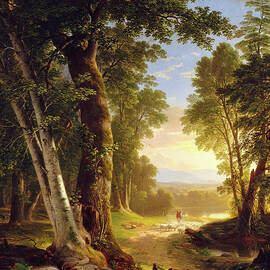 The Beeches 1845 by Asher Brown Durand