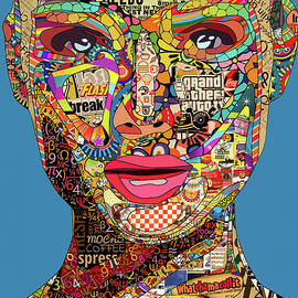 The Collage Portrait by Stefano Menicagli