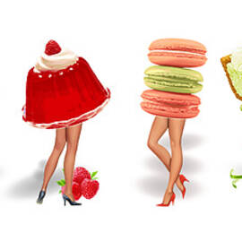 The Dessert Menu Pin-Ups by Michele Meehl