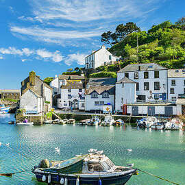 The fishing village of Polperro, Cornwall by Justin Foulkes
