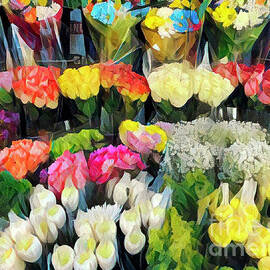 The Flower Market by Miriam Danar