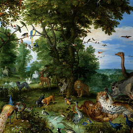 The Garden of Eden Tapestry by Jan Brueghel the Elder Pixels Merch