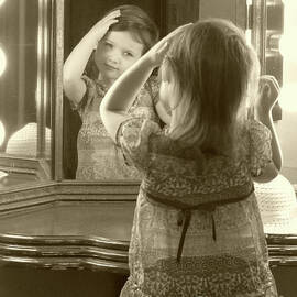 The Girl in the Mirror Sepia