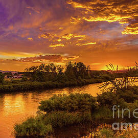 The Glowing Payette River by Robert Bales