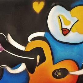 The happy guitarist by Samuel HUYNH