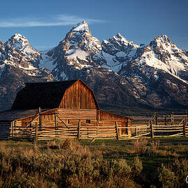The John Moulton Barn after Sunrise by Gary Johnson