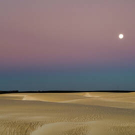 The Moon Over Dunes by Jan Fijolek