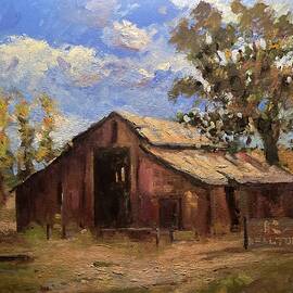 The old barn along Highway 198 by R W Goetting