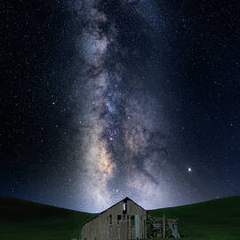 The Old Barn under the Milky Way by Kristen Wilkinson