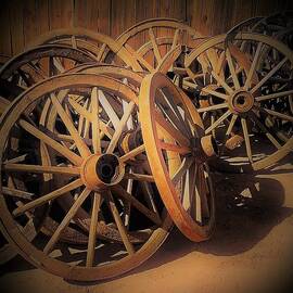 The Old West - Wagon Wheels by Elizabeth Pennington