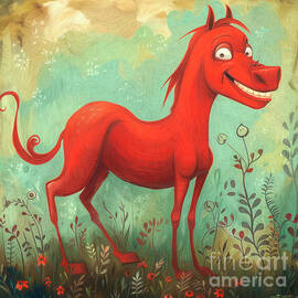 The Red Horse by Jutta Maria Pusl