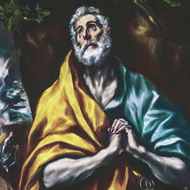 The Repentant St Peter by El Greco 1605 by El greco