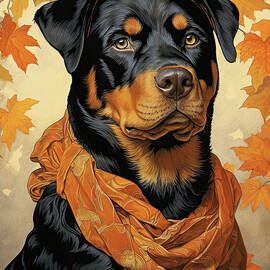 The Rottweiler Dog 001 - Odessa Leyendecker by Odessa Leyendecker