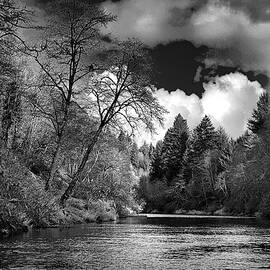 The Siletz River in BW by Michael R Anderson