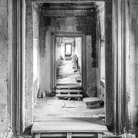 The Southern Gallery, Angkor Wat - BW by Brian Shaw