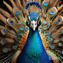 The Stare of a Peacock AI by Mike Nellums